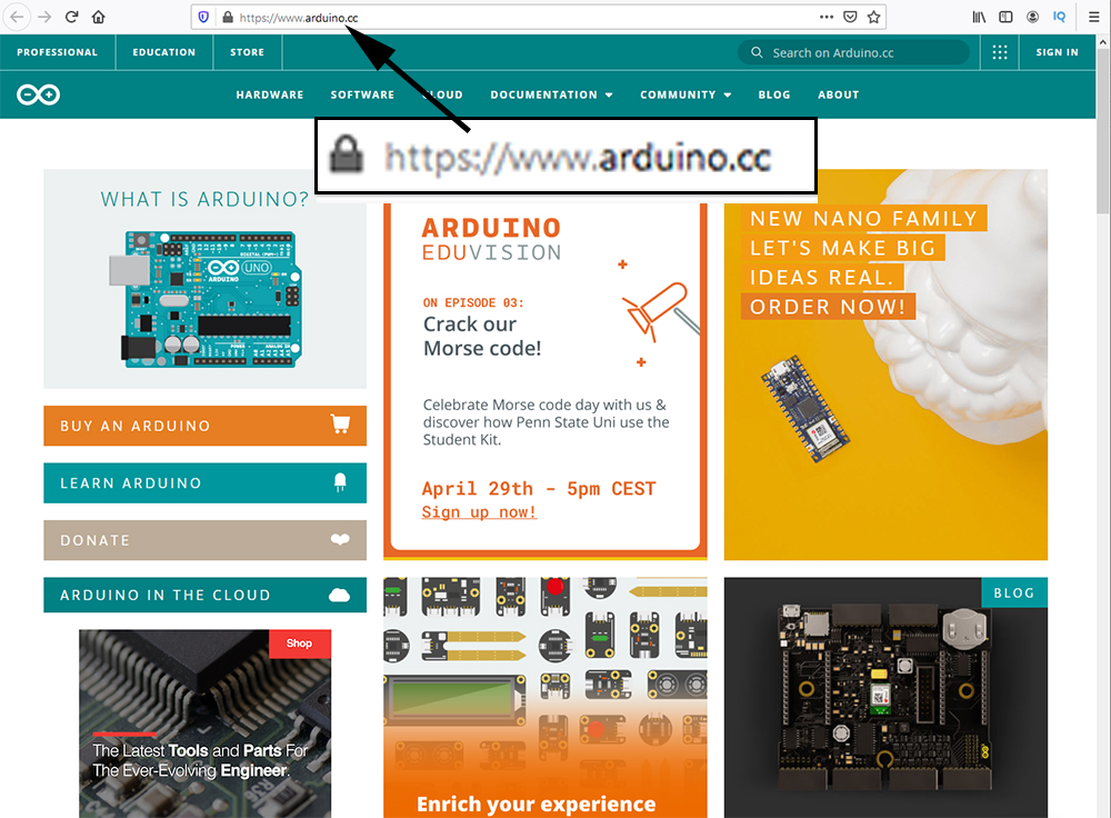 официальный сайт Arduino
