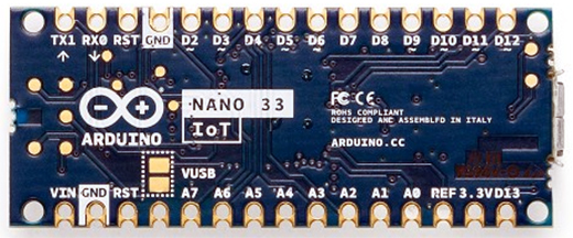 Arduino Nano 33 IoT-back