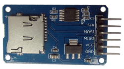MicroSD adaptor SPI вид спереди